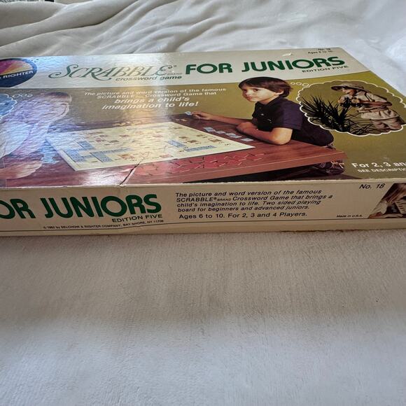 Scrabble for Juniors Selcher and Righter Vintage 1982 Board Game - Picture 11 of 16